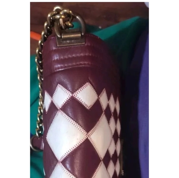 CHANEL Quilted Boy Bag in burgundy RARE!!! - Picture 12 of 16